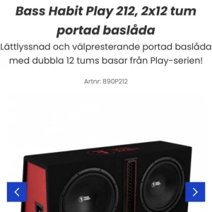 Baslåda och slutsteg - Säljer en 2x12 tum baslåda med slutsteg till, säljer då jag köpte värre baslådor. Bara baslådan är värd 3000kr