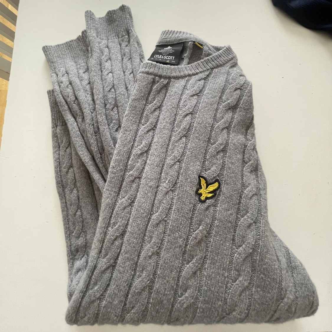 Lyle&Scott stickad tröja XL