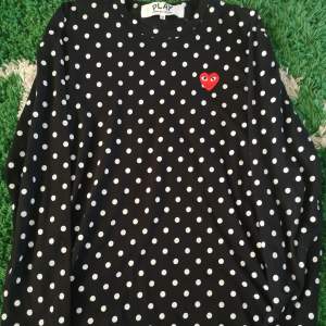 CDG Longsleeve black/white polka dots 9/10, Medium