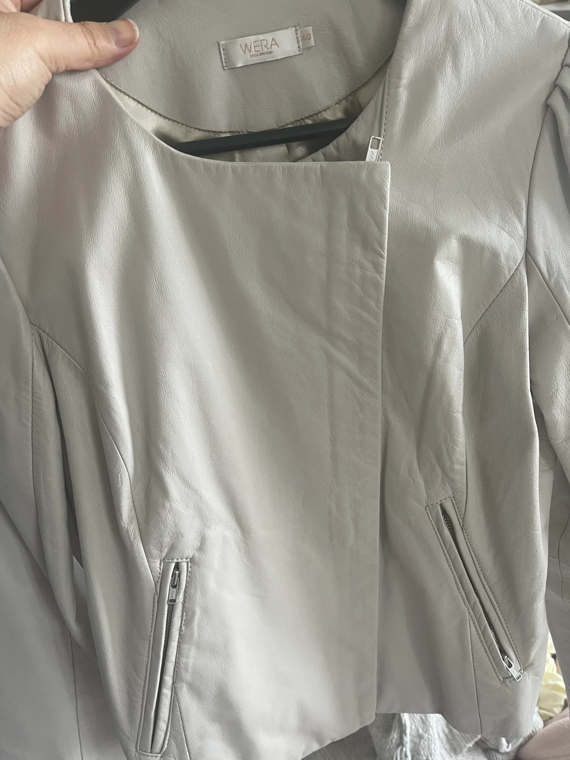 Helt ny äkta skinnjacka 