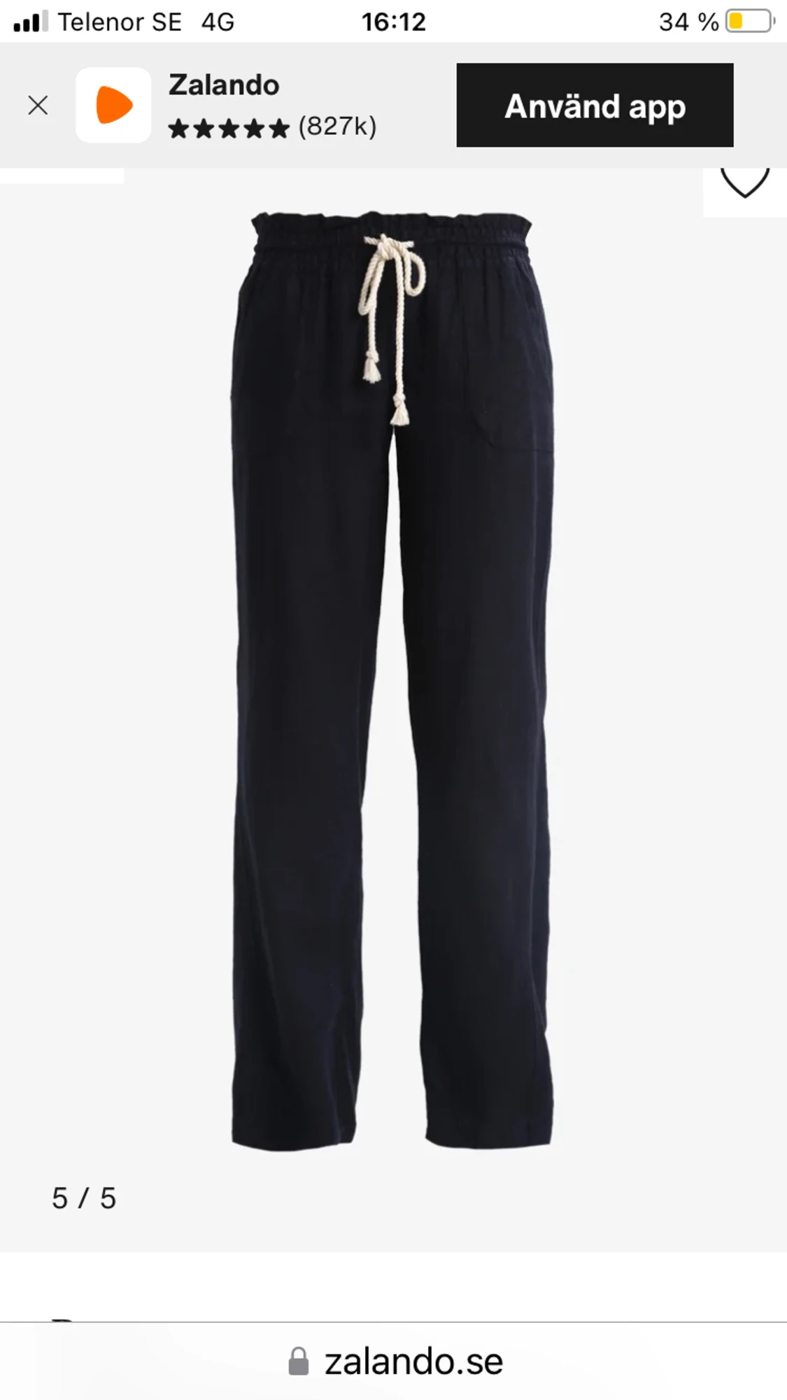 Linnebyxor-Roxy storlek M