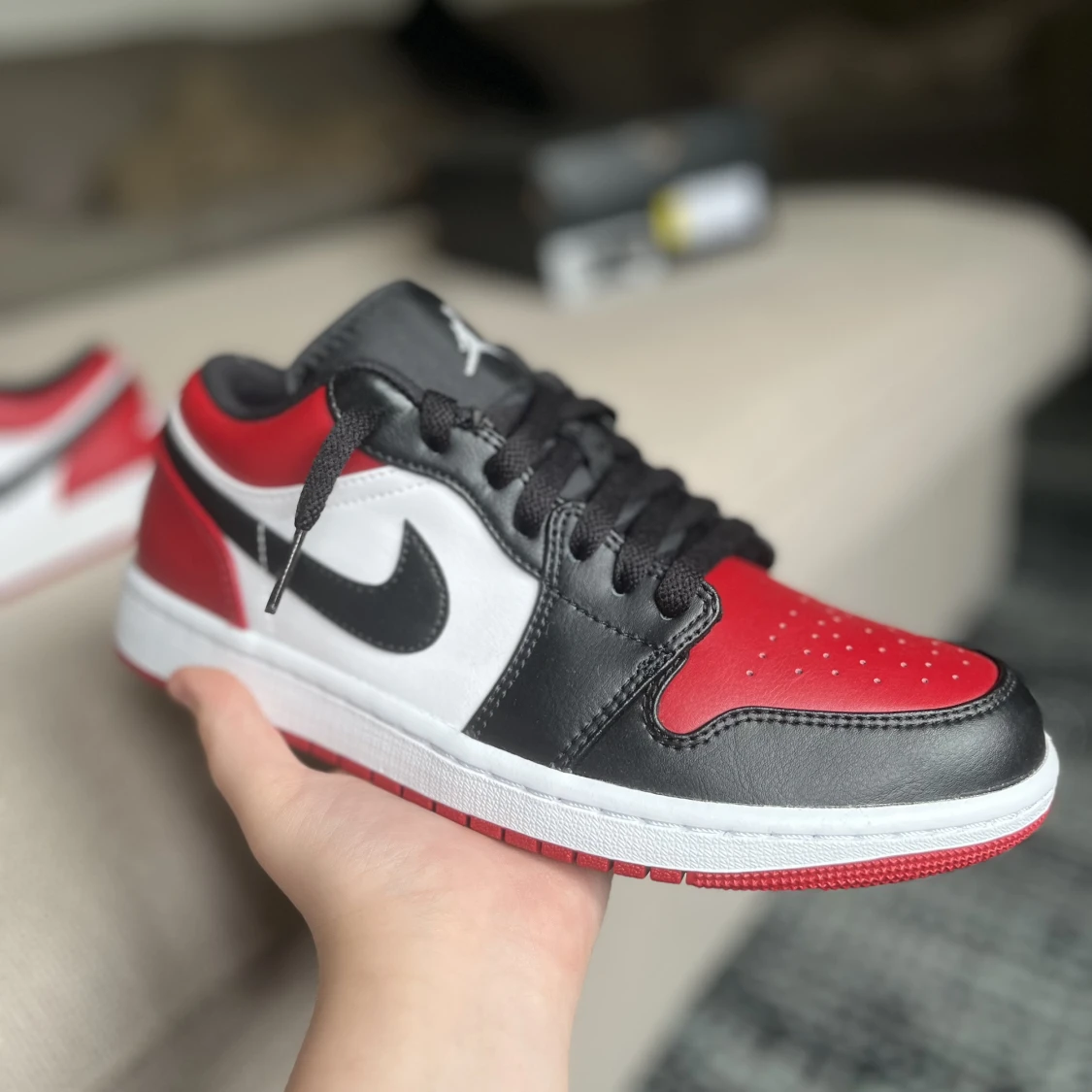Jordan 1 low bred toe - 91