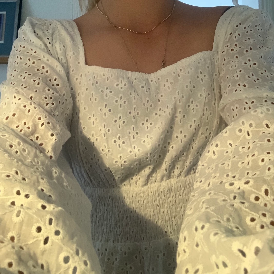 Vit somrig klänning  - 91