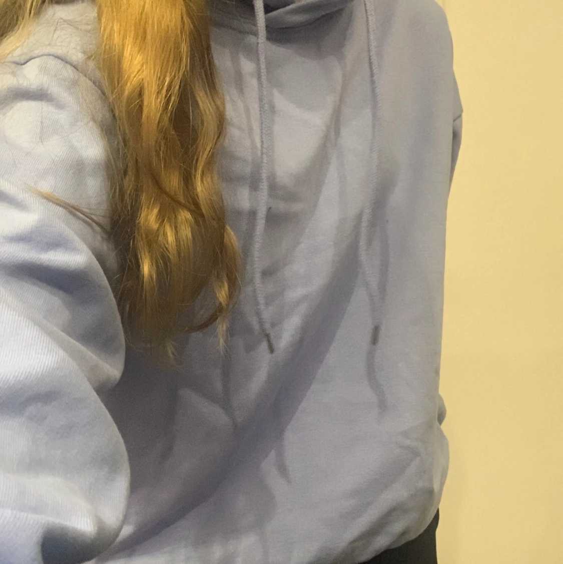 Blå hoodie - 90