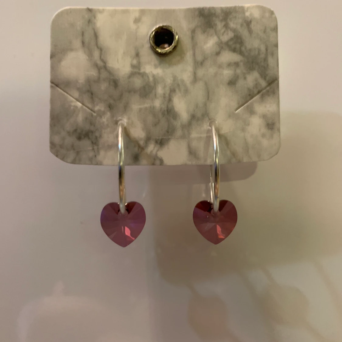 Äkta Swarowski och silver örhängen (nya