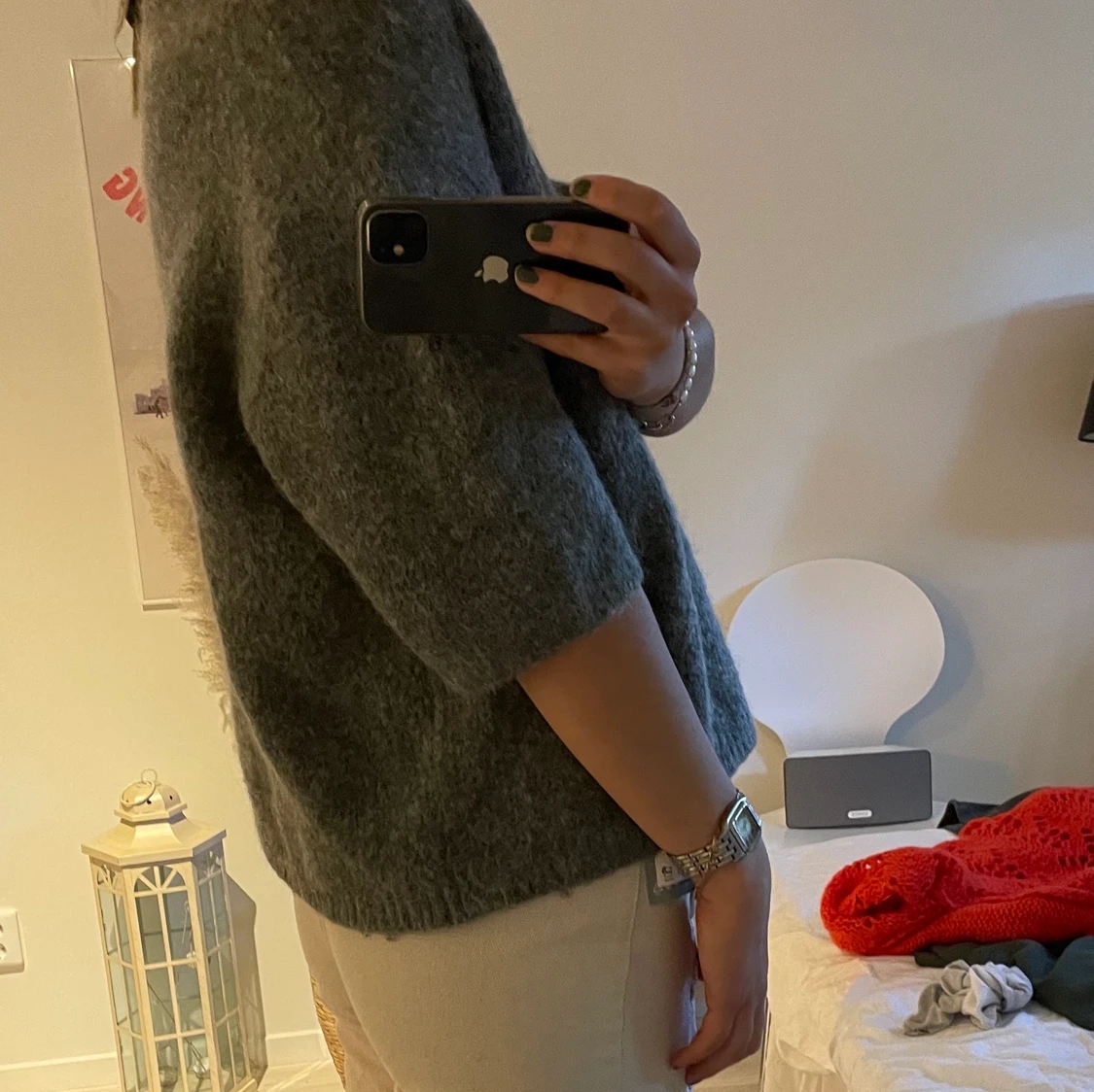 Stickad T-shirt - 90