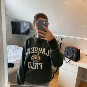 Champion - Grön tjocktröja från Champion. Köpt här på Plick, bra skick. Storlek S Är flera intresserade startar jag budgivning💖