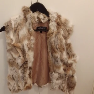 Pälsväst - Äkta kaninpälsväst 