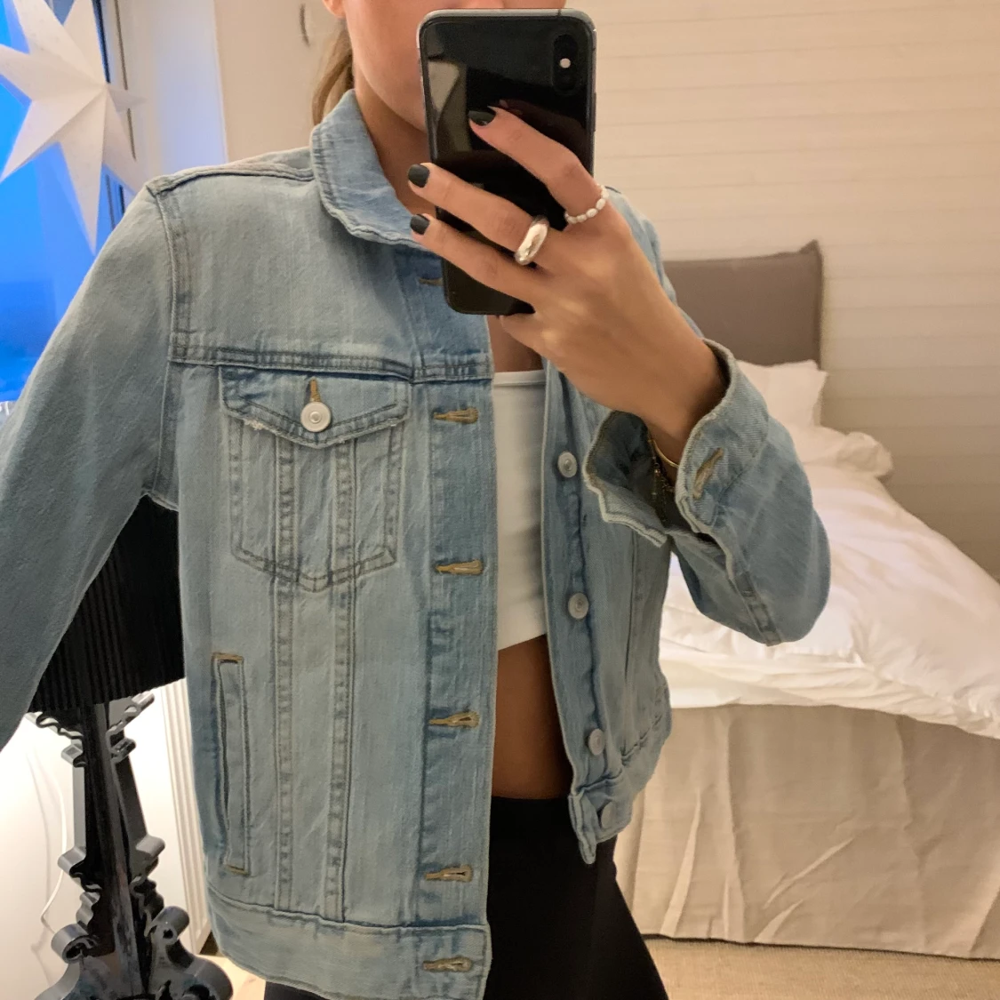 Ljus Jeansjacka  - 90