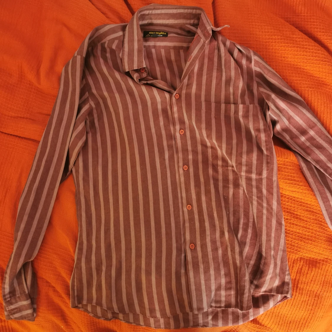 Randig skjorta 70 tal