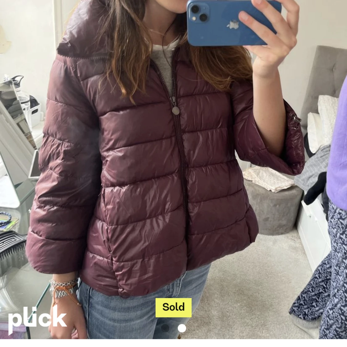 Trekvart dunjacka - 90