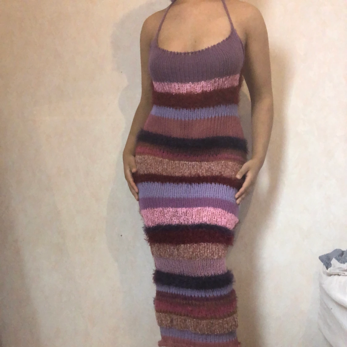 Stickad klänning  - 90