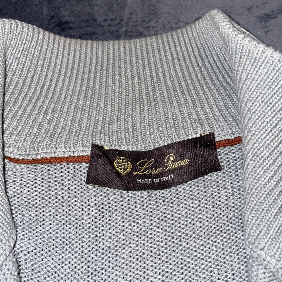 Loro piana - half-zip sweatshirt - grå - 91