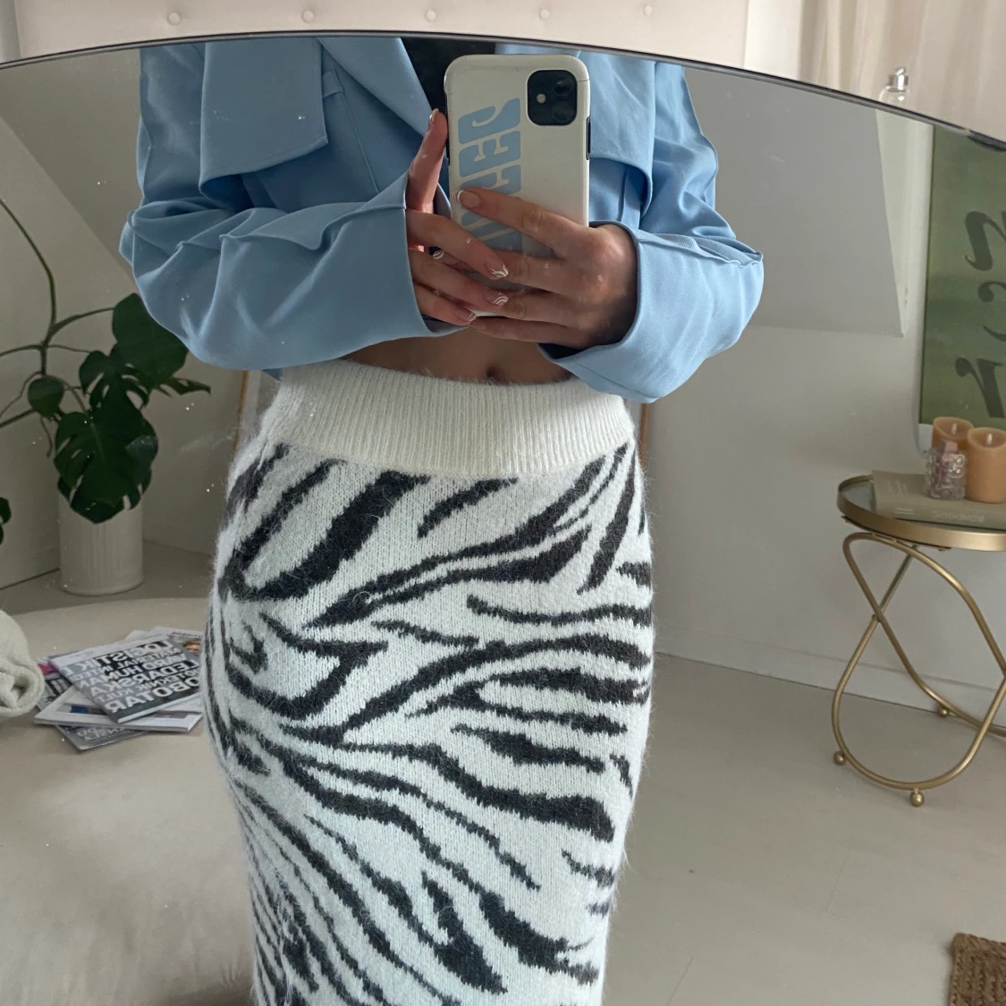 Vårfräsch kjol i zebramönster☁️💐🦋