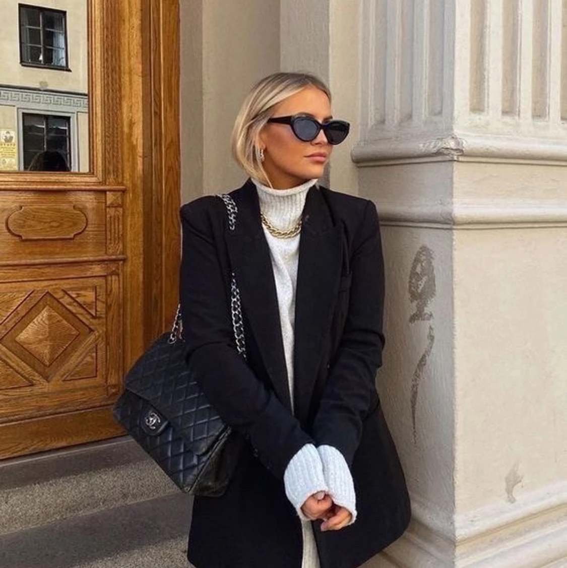 Snygg svart blazer - 90