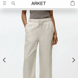 Linnebyxor ARKET - INTRESSEKOLL på mina helt nya linnebyxor från arket som jag precis köpt. Prislappen är kvar och det är endast testade. (Slutsålda på hemsidan)