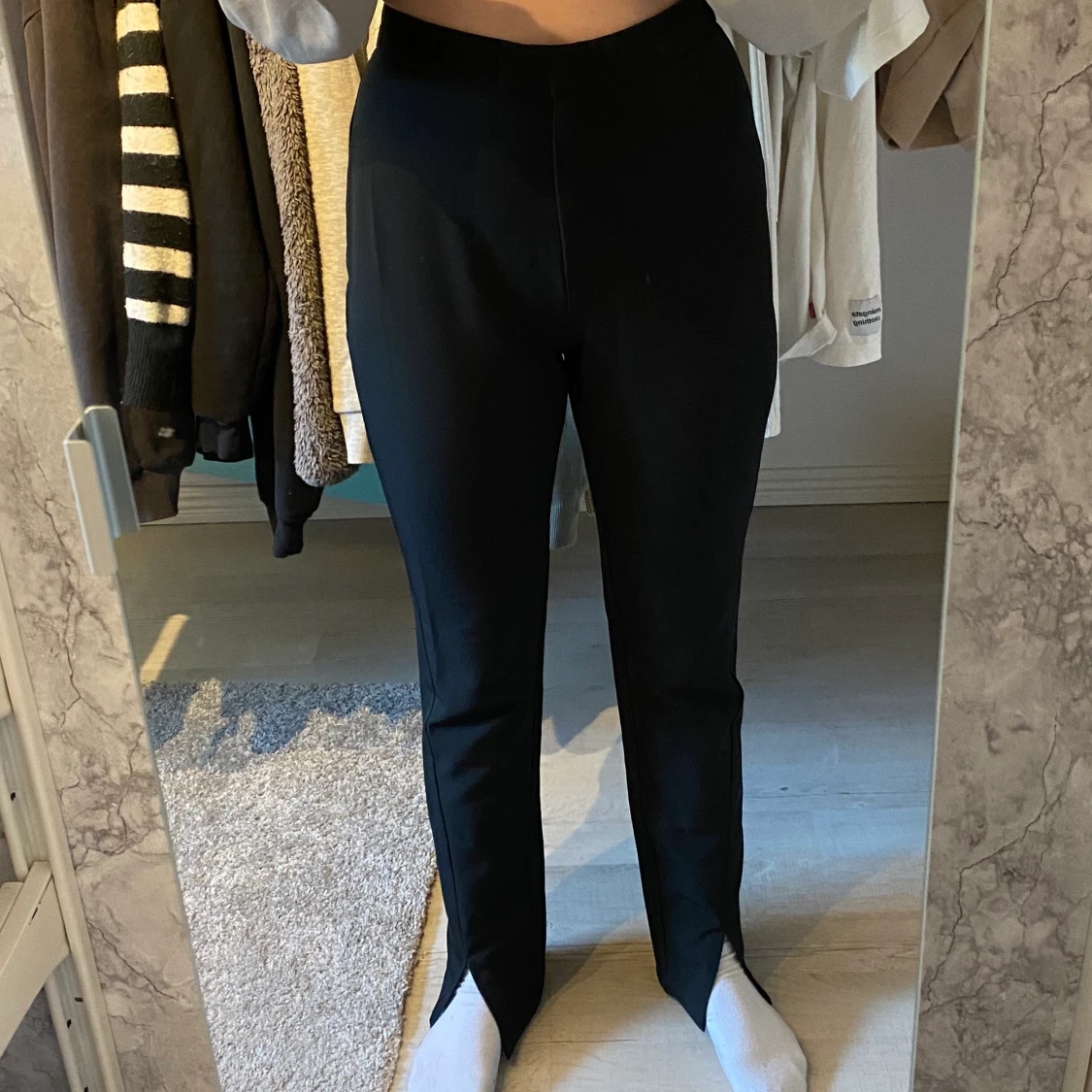 Kostymbyxor med slits