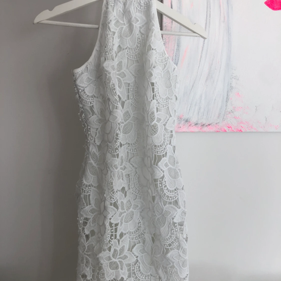 Vitt klänning xs  - 90