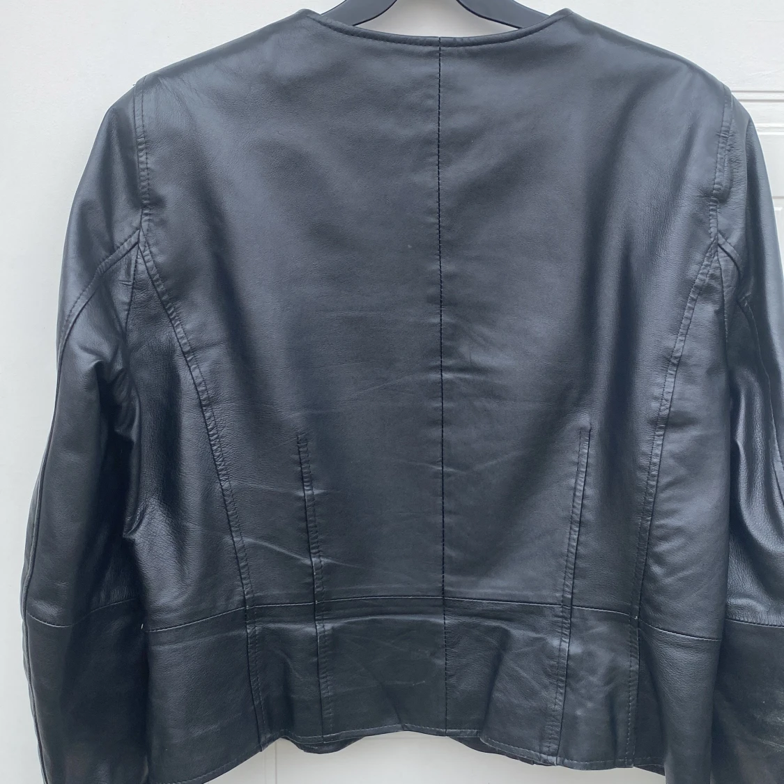 Svart skinnjacka äkta skinn ”Jofama” vintage  70-80 tal. - 91