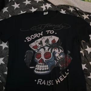 Ed Hardy tröja  - Säljer den här ed Hardy tröjan som är i storlek L så oversized och super cool ❤️💀gamla kollektion  