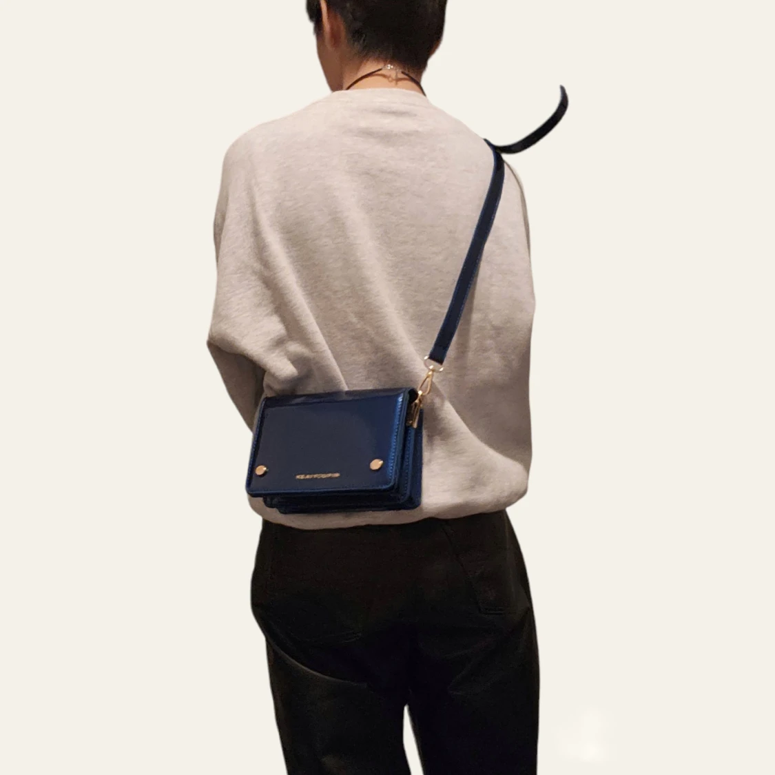 Dark light blue bag - 90