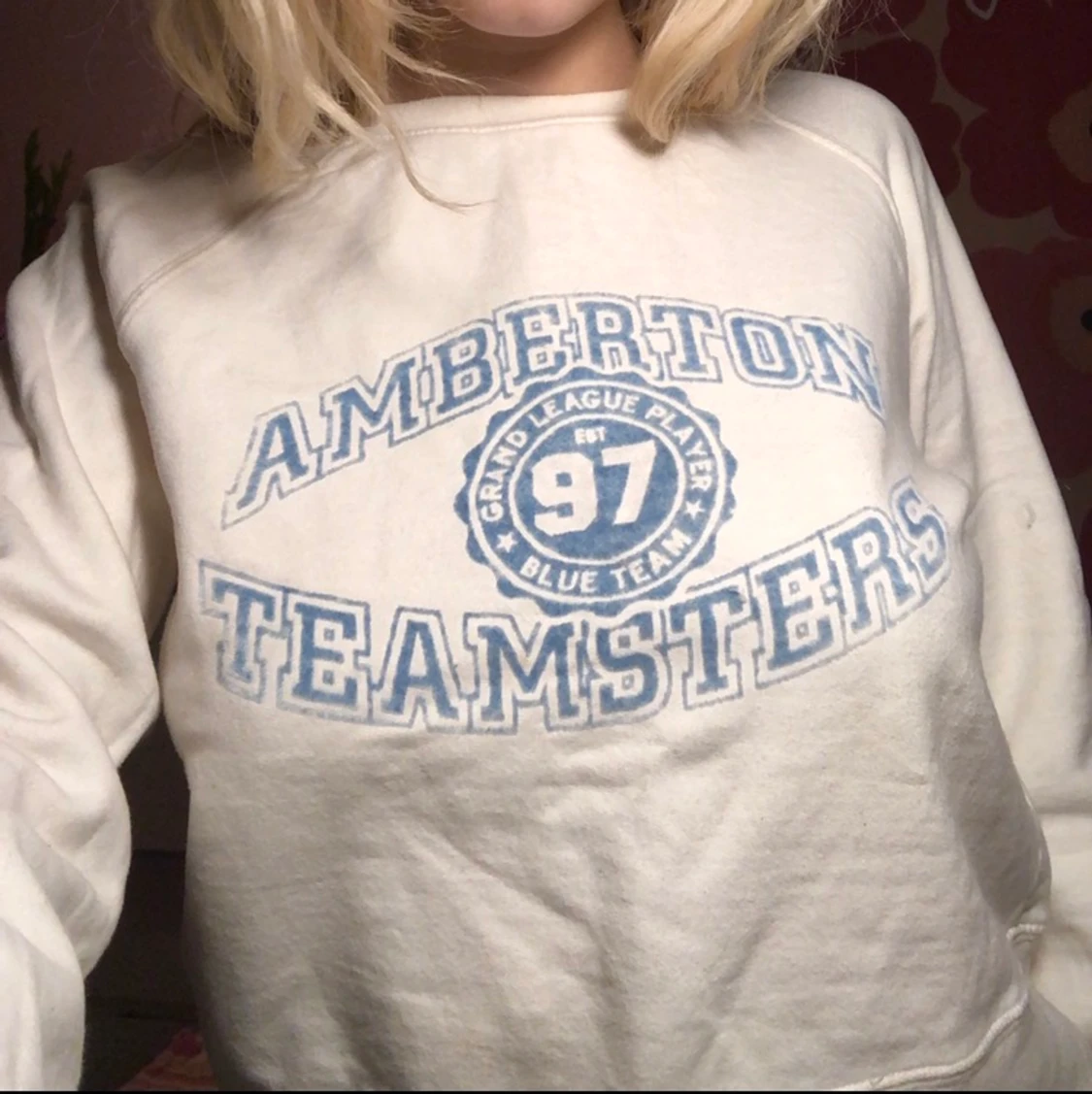 Vit collagetröja - 90