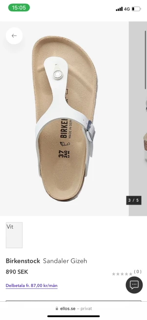 Birkenstock - Endast testade, lappen är kvar Storlek 37 400kr 
