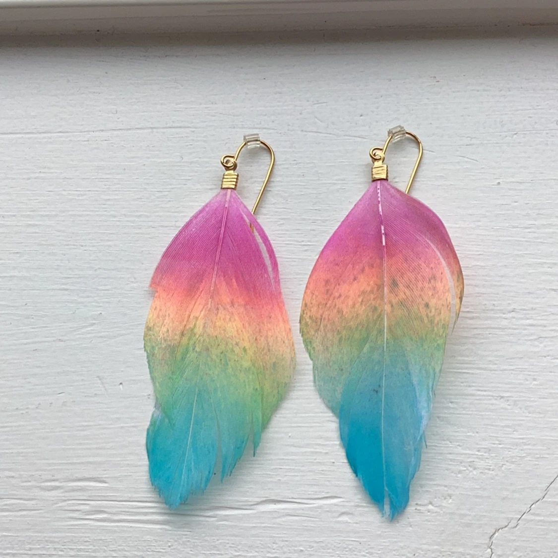 Vackra fjäderörhängen🫶🏻