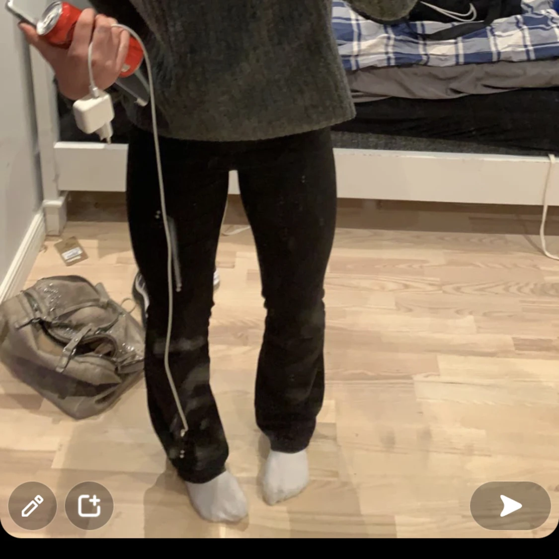 Lågmidjade kostymbyxor  - 91