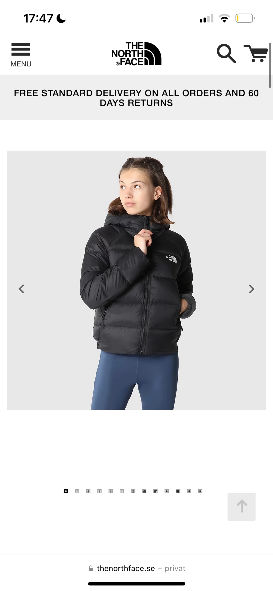 The northface down jacket  - 90