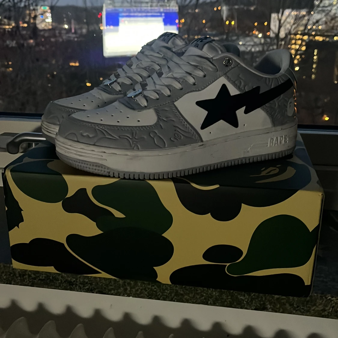 Grey Black Bapesta
