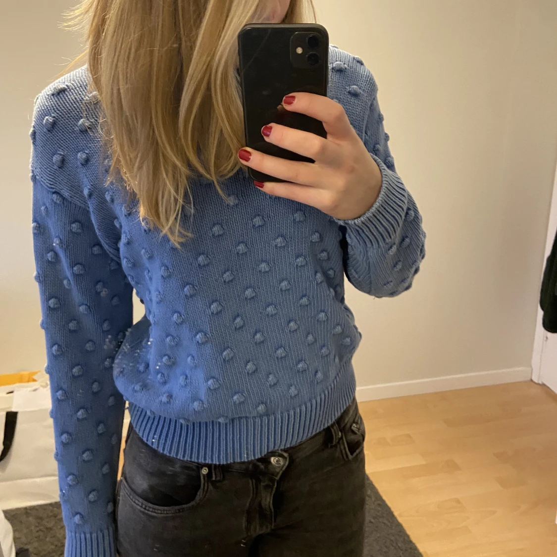 Blå tröja  - 90