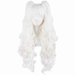 vit cosplay peruk, avtagbara toffsar - ny vit cosplay peruk med lugg och avtagbara toffsar, ej använd endast testad med wig cap på. köptes för en cosplay som aldrig blev av. vill du ha fler foton kan jag skicka mer! skicka bara ett meddelande till mig ^-^