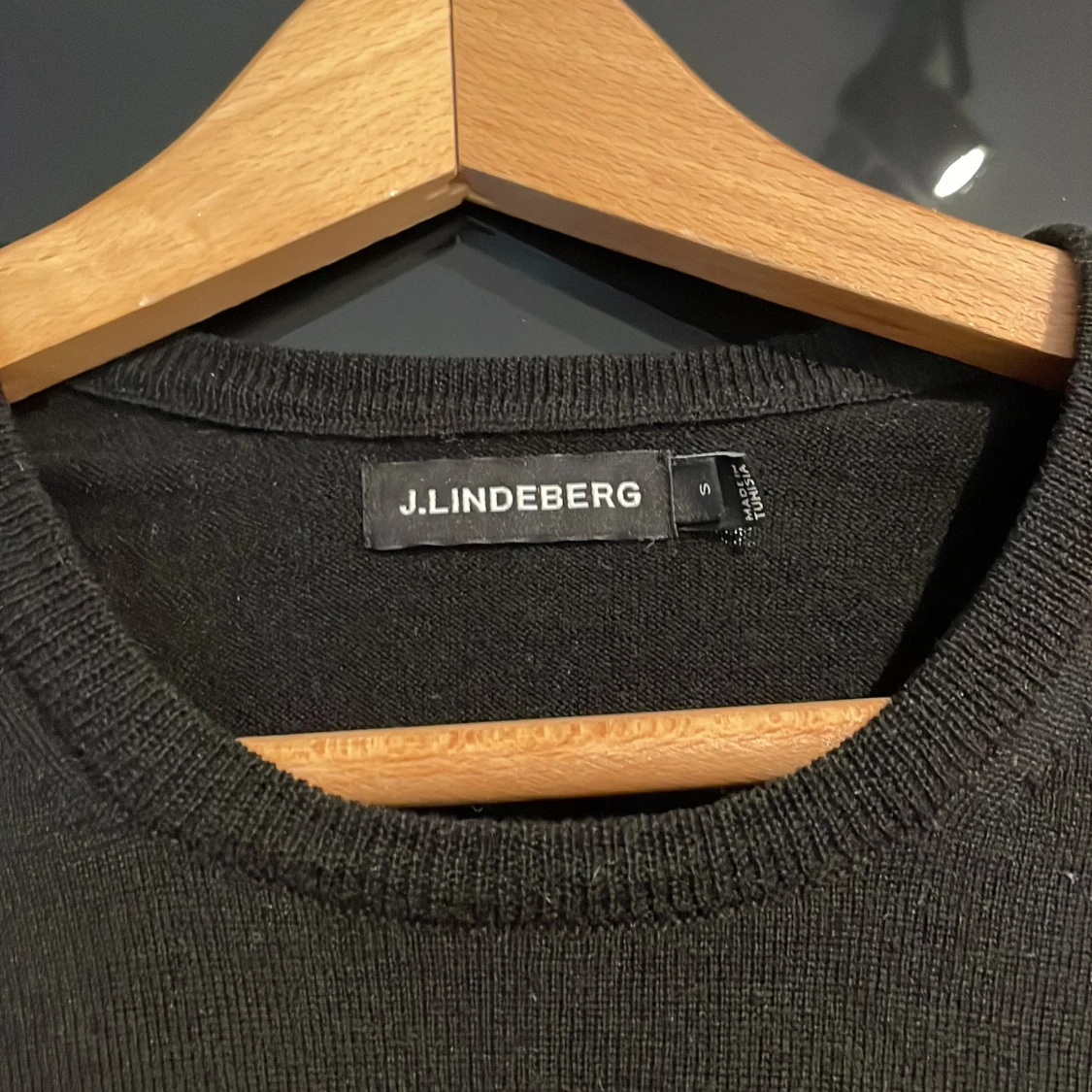 J.Lindeberg slim-fit merinoullströja i S - 90