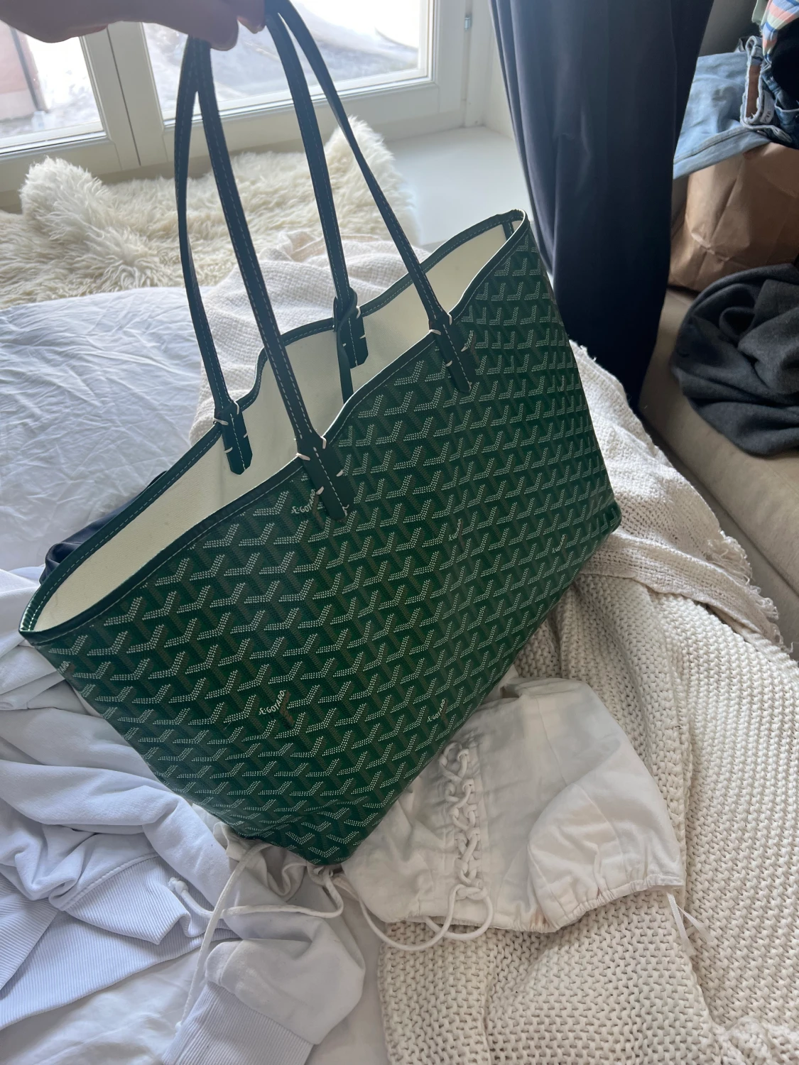 Grön goyard väska  - 90