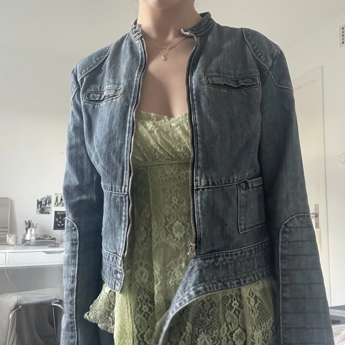 Jeans bikerjacka💙💙 - 90