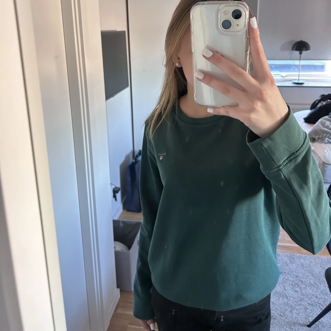 Långärmad grön gant tröja