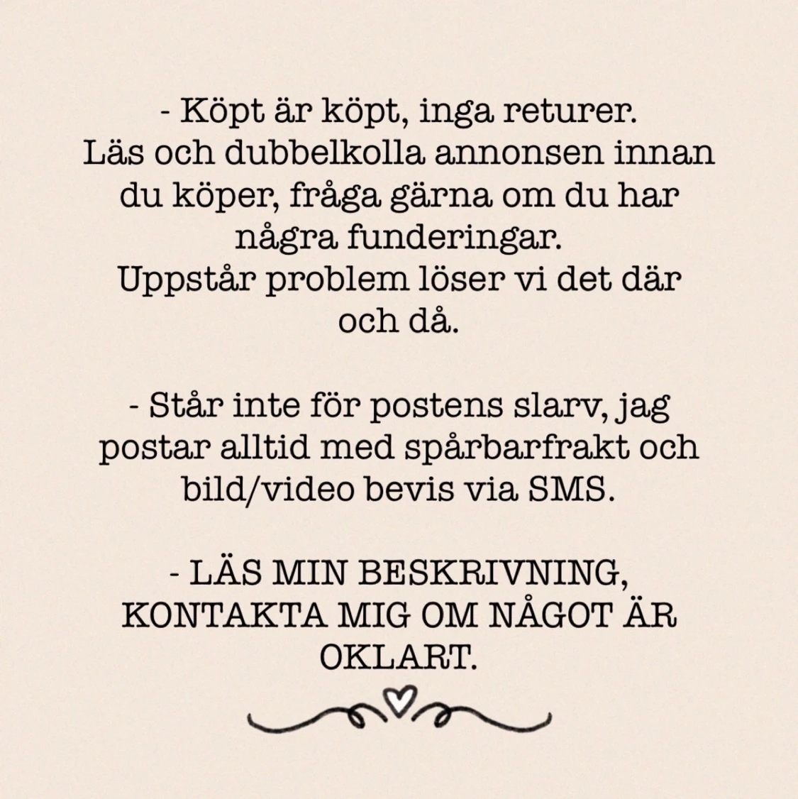 Mina köpvillkor!  - 90