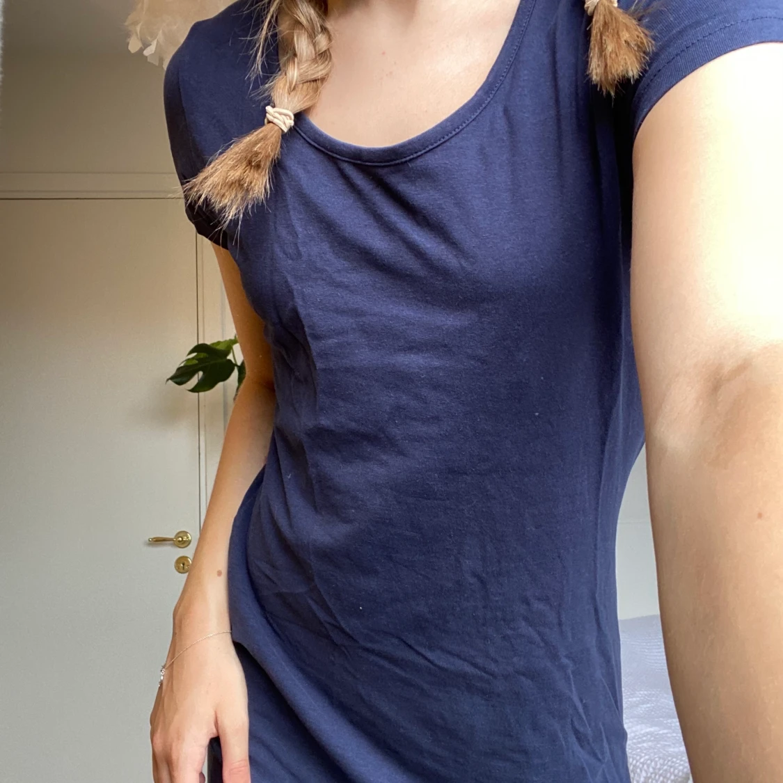 Tight t-shirt klänning - 90