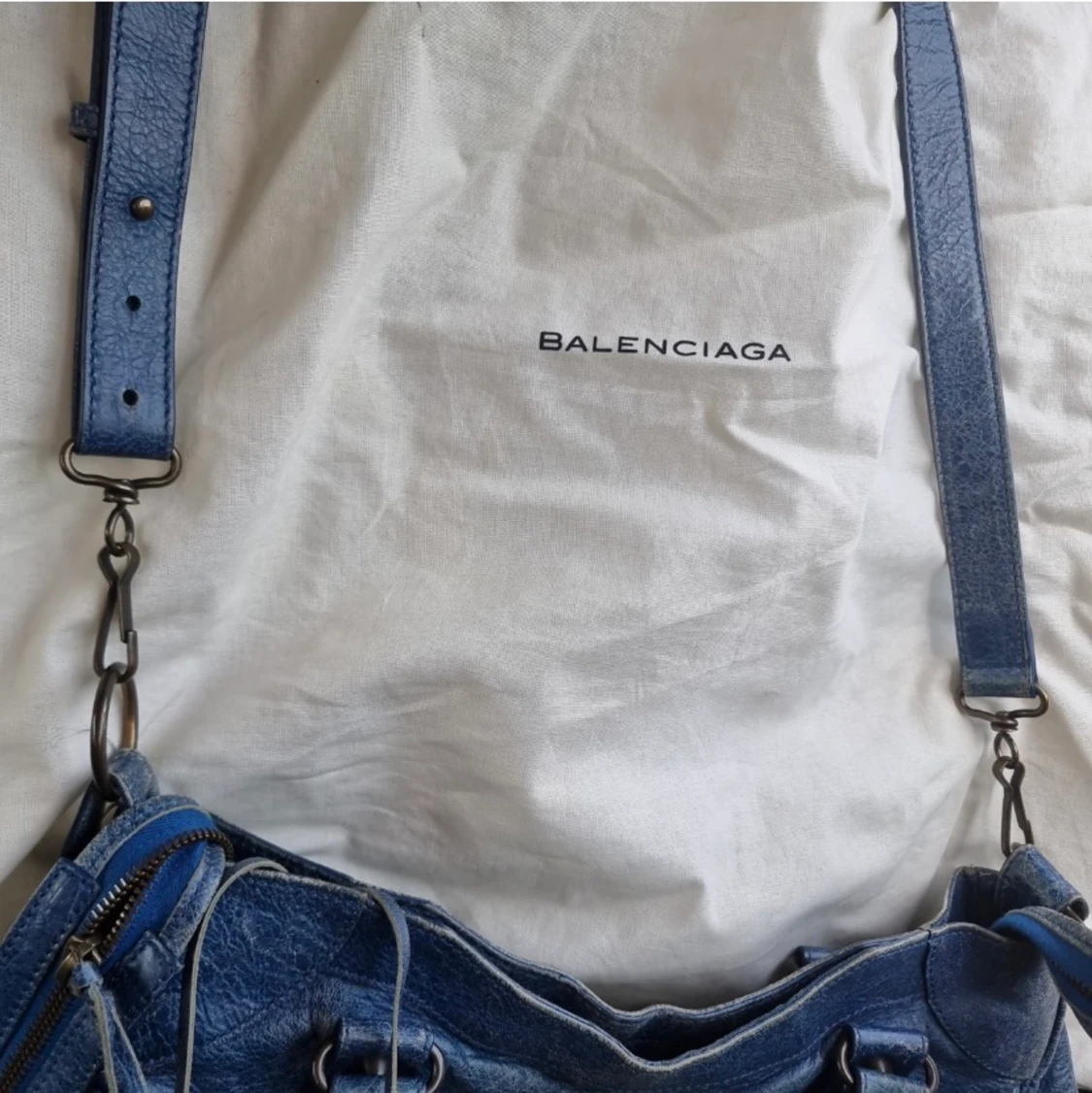 Blå Balenciaga City Bag  - 91