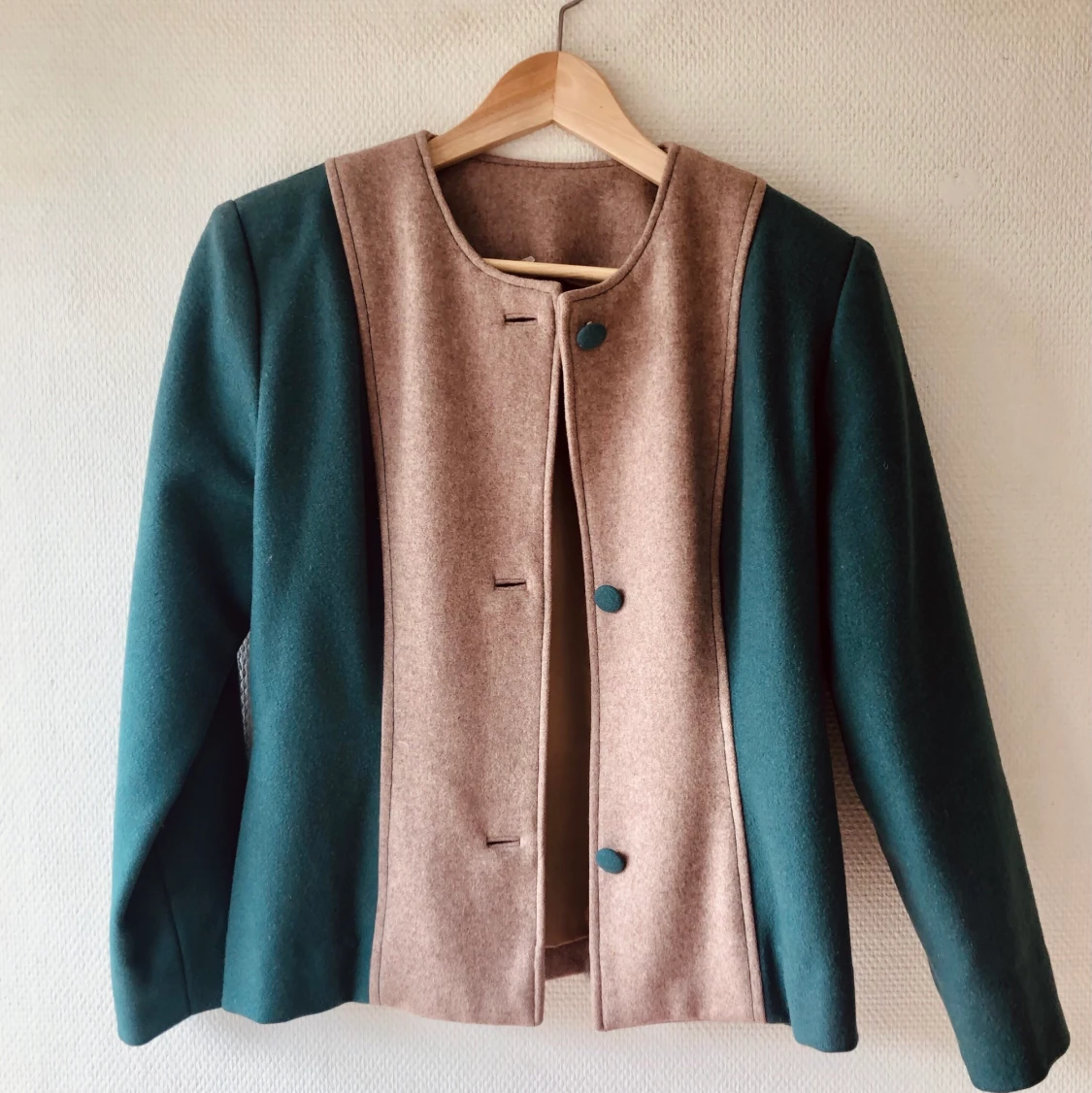 Unik höstjack i ullmix