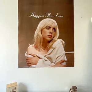 Intressekoll på min billie eilish poster - Jag har en billie eilish poster som jag köpte förra året💕 måtten är 74x60, säljer för bra pris