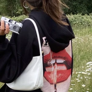 Playboy hoodie - Snygg oversize playboy hoodie i st34. Första bilden är lånad men resten mina. Skriv för fler bilder:)