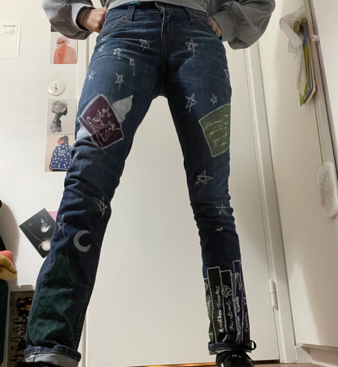 Levis byxor med bok design