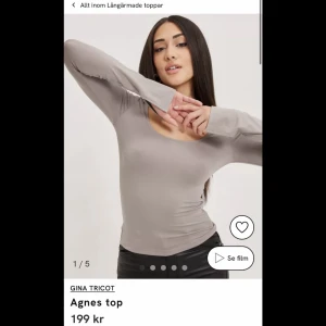 Gina Tricot top - Helt ny Gina Tricot top ifrån Nelly.   Ej använd endast testad! Jätte skön, tunn och mjuk material. 