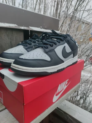 Nike dunk low Georgetown - Nike dunk low Georgetown 🔥 storlek 42✨ Köpta på Nike på Mall of Scandinavia 👑 Nypris cirka 2500kr - 2800kr📈 Box finns✅ Kvitto finns✅