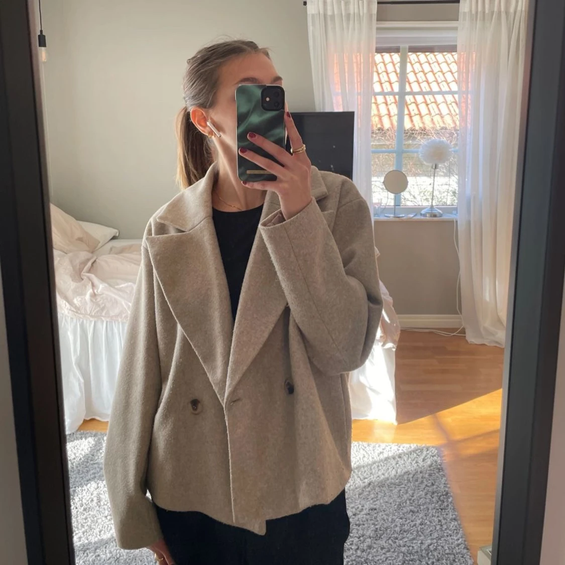 Vila beige kort kappa