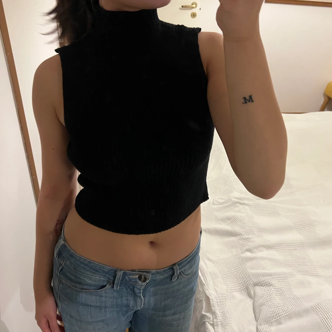 Stickad topp från zara