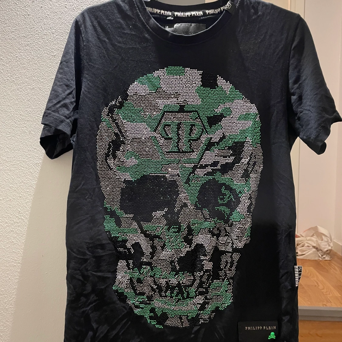 Äkta Philipp Plein T-shirt Grön/Svart