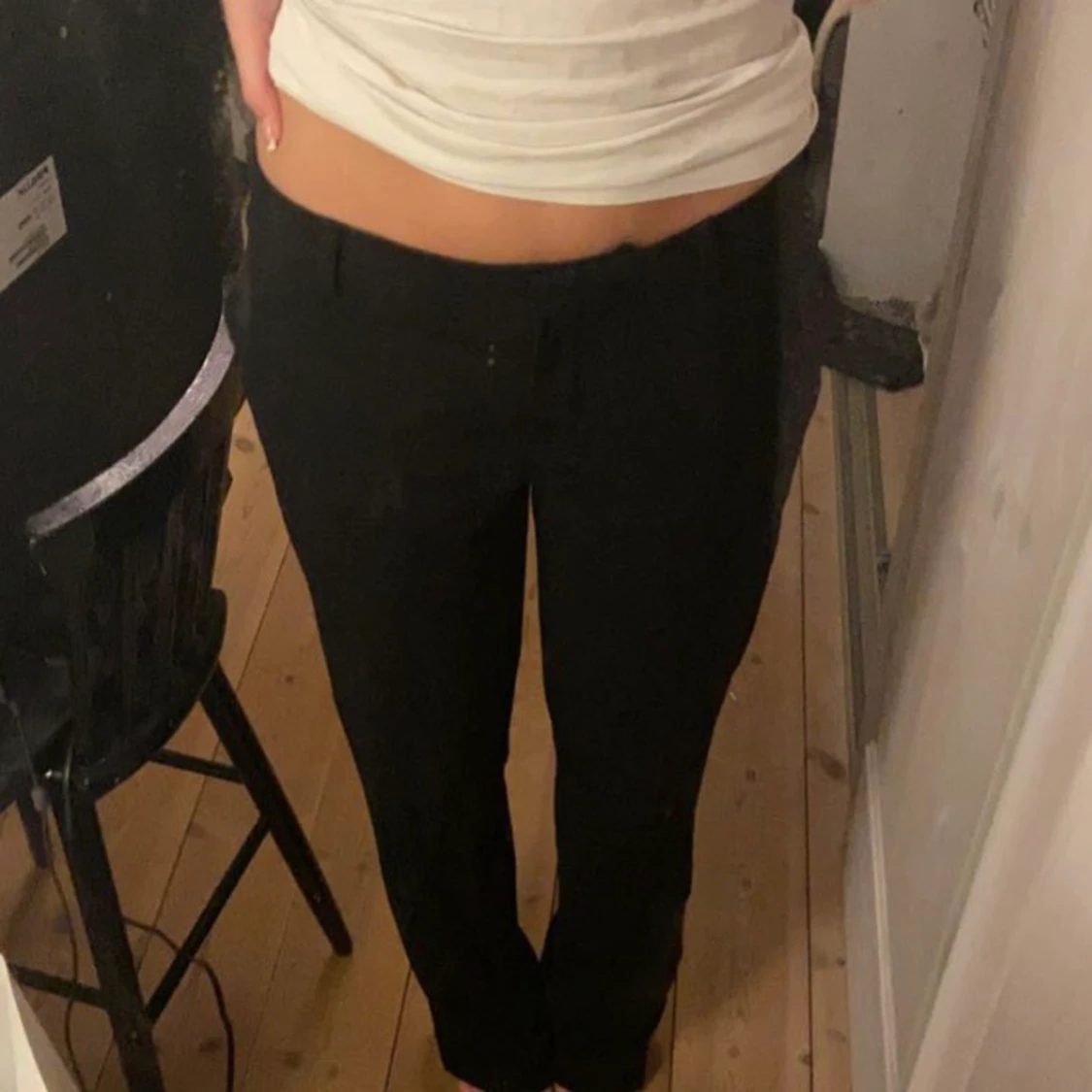 Lågmidjade kostymbyxor 